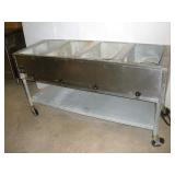 EAGLE ELECTRIC 4 WELL HOT FOOD SERVING TABLE
