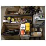 ASSORTED OIL / FUEL FILTERS W/ SPARK PLUGS---