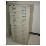 8 DRAWER CARD FILING CABINET 23X29X52