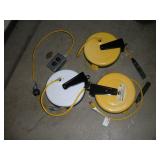 (3) RETRACTABLE CORD REELS
