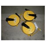 (3) RETRACTABLE CORD REELS