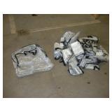 (15) CLEAR PLASTIC TOTE BAGS 2FTX2FTX5IN