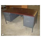 HON METAL OFFICE DESK 60X30X29