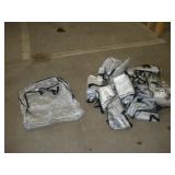 (15) CLEAR PLASTIC TOTE BAGS 2FTX2FTX5IN