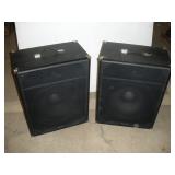 (2) REALISTIC 100 WATT 14IN SPEAKERS