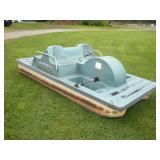 10FT "PADDLE WHEELER" 4 SEAT PEDAL BOAT