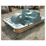10FT "PADDLE WHEELER" 4 SEAT PEDAL BOAT
