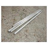 (4) 10FTX2IN STEEL FENCE POSTS