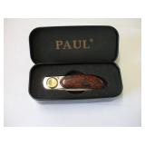 LONE WOLF KNIVES "PAUL POCKET KNIFE" LOCK--