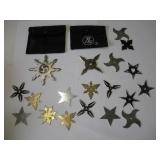 ASSORTED NINJA STARS  LARGEST 3IN