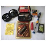 GUN CLEANING KITS AND BARREL LIGHT