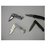 (4) LOCKING KNIVES LARGEST BLADE 3IN