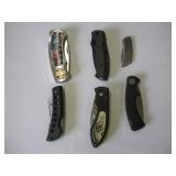 (6) ASSORTED LOCK BLADE KNIVES