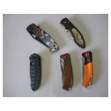 (5) ASSORTED LOCK BLADE KNIVES