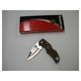 SPYDERCO LOCK BLADE KNIFE W/
