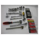1/4 AND 3/8 DRIVE RATCHETS SOCKETS AND EXT