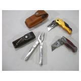 LEATHERMAN, SHEFEILD, & HUSKEY UTILITY KNIVES
