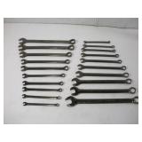 SAE AND METRIC COMBINATION WRENCH SET