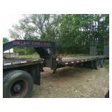 1989 WIL RO 24 FT GOOSE NECK/  DOVE TAIL TRAILER