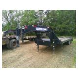 2019 SURE TRAC 25 FT GOOSE NECK-DOVE TAIL TRAILER