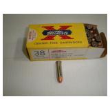 (50) .38 SPECIAL CARTRIDGES 158 GR LUBALOY