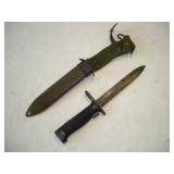 US MILITARY M14 RIFLE BAYONET W/ SHEATH