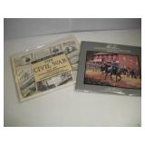 CIVIL WAR REPRODUCTION NEWSPAPER AND