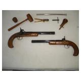 SPANISH BLACK POWDER DUELING PISTOL SET W/