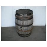 55 GAL WOODEN BARREL 35IN TALL