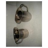 (2) STAINLESS STEEL WATER PITCHERS