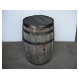 55 GAL WOODEN BARREL 35IN TALL