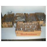 ASSORTED BAR GLASSES & CARAFE