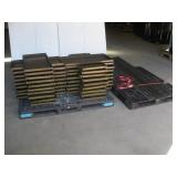 METAL SHELVING W/ 37 (30X15) SHELVES AND
