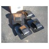 (4) NEW ROOF VENTS 11 X 12 1/2 IN