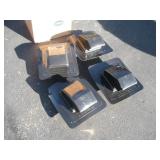 (4) NEW ROOF VENTS 11 X 12 1/2 IN