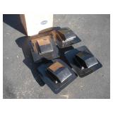 (4) NEW ROOF VENTS 11 X 12 1/2 IN