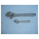 (2) PROTO ADJUSTABLE WRENCHES 6 & 12 IN