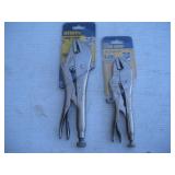 (2) NEW IRWIN VISE GRIP LOCKING PLIERS 6 & 10 IN
