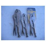 (3) VISE GRIP LOCKING PLIERS 6 & 10 IN