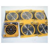 (6) NEW DEWALT 6 1/2 & 7 1/4 IN CIRCULAR SAW BLADE