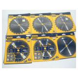 (6) NEW IRWIN 7 1/4 IN CIRCULAR SAW BLADES