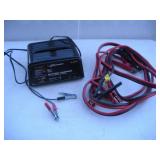 SCHUMACHER BATTERY CHARGER & JUMPER CABLES