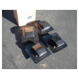 (4) NEW ROOF VENTS 11 X 12 1/2 IN
