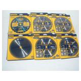 (6) NEW IRWIN 7 1/4 IN CIRCULAR SAW BLADES