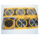 (6) NEW DEWALT 6 1/2 & 7 1/4 IN CIRCULAR SAW BLADE