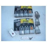 (11) MASTER LOCKS W/ KEYS