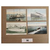 4 - Ships Postcards