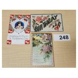 3 - Early Birthday & Valentins Postcards