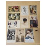 10 - Women Early Postcards