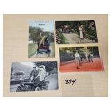 4 - Early Vehicles and Romantic Postcards